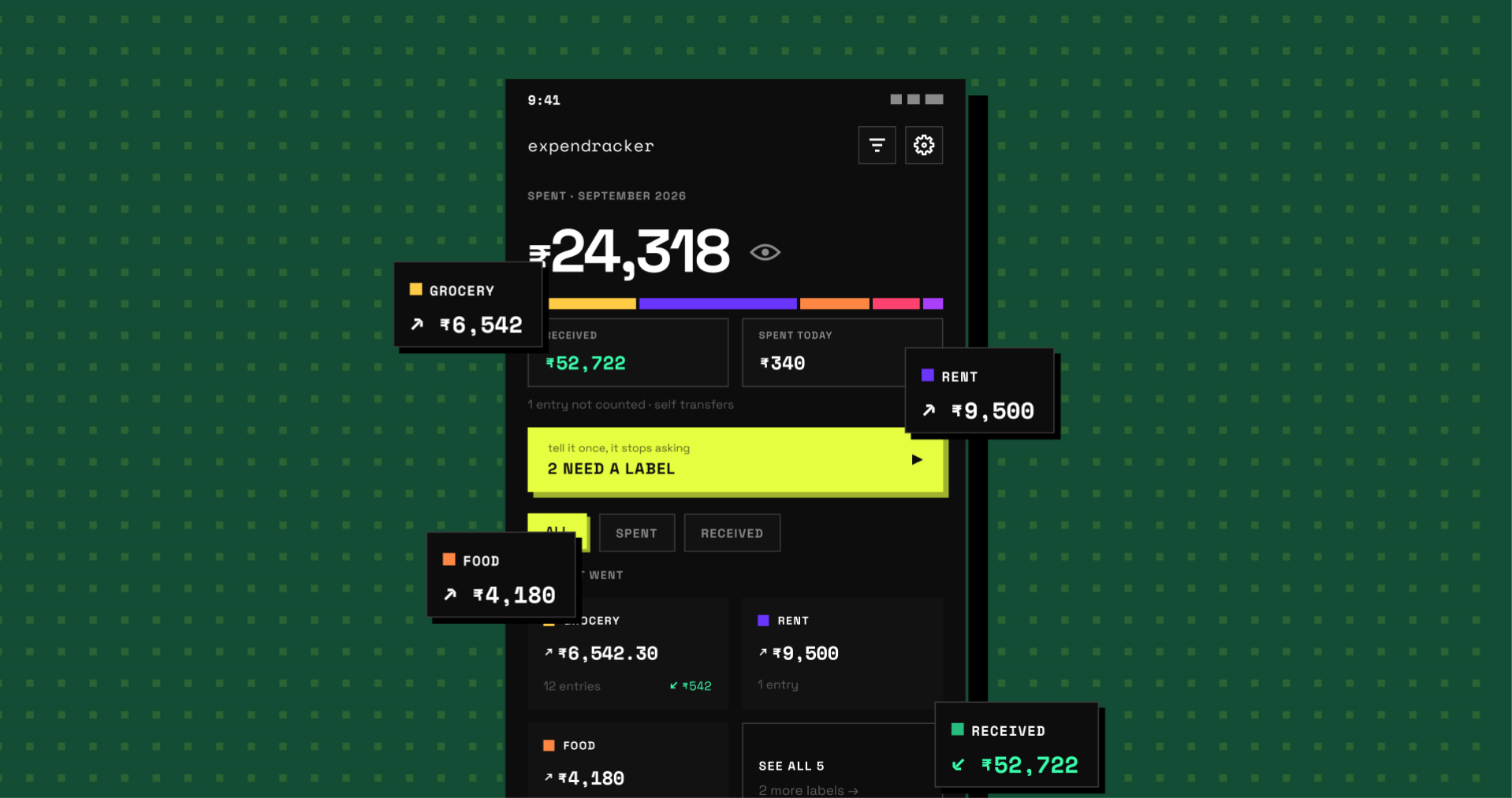 Expendracker app preview